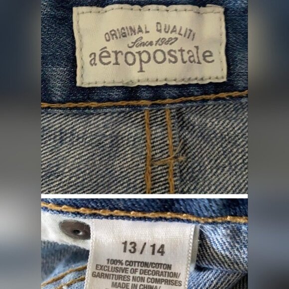 Aeropostale Jean Shorts Size 13/14 - Picture 3 of 4